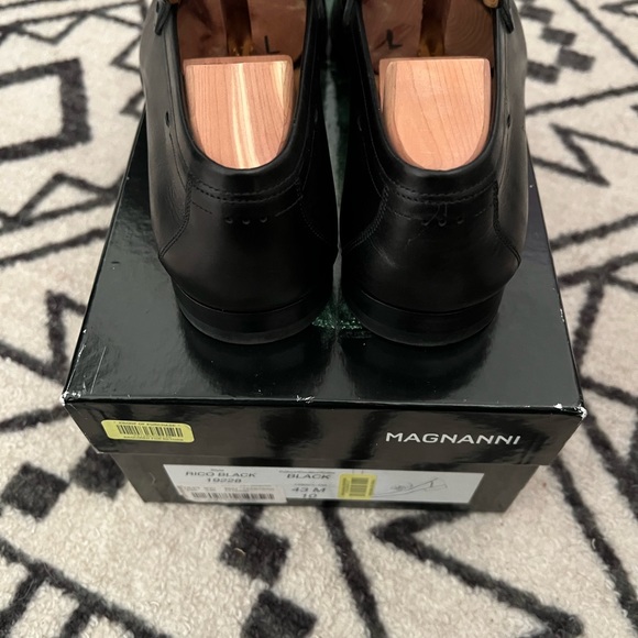 Magnanni Black Buckle Loafer Dress Shoe 10M - Picture 2 of 10